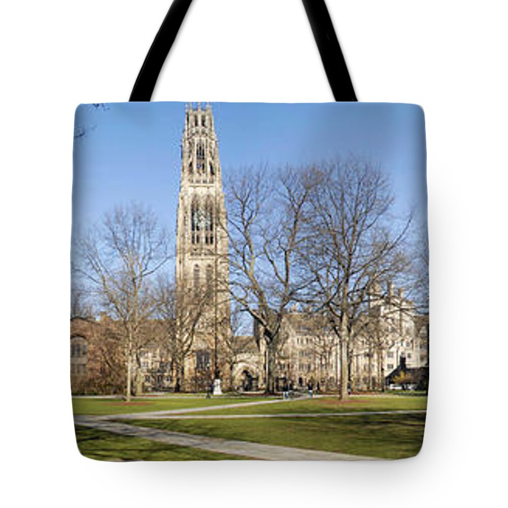Yale Tote Bag featuring the photograph Yale University by Georgia Clare