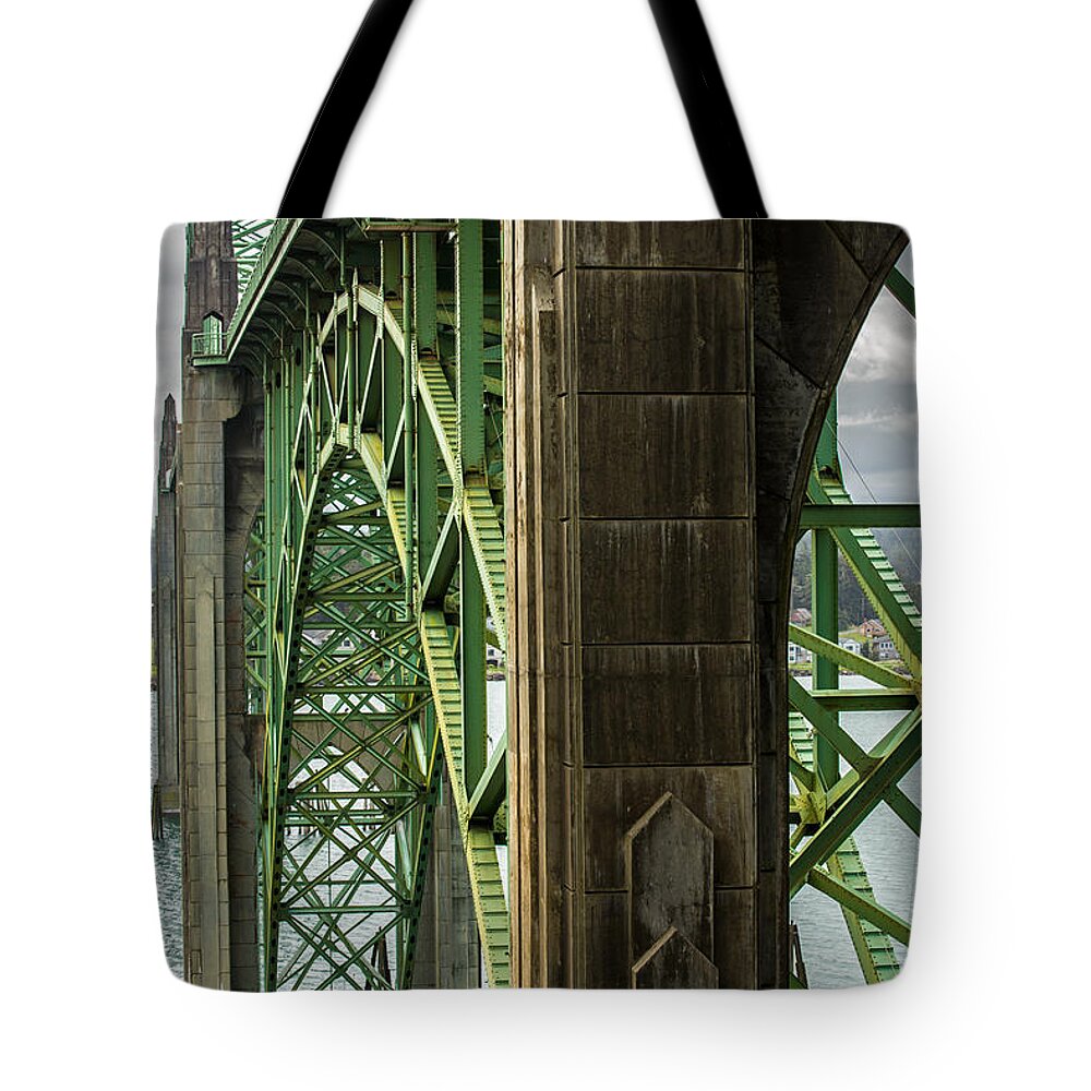 Oregon Tote Bag featuring the photograph Yaquina Bay Bridge - Newport - Oregon by Gary Whitton
