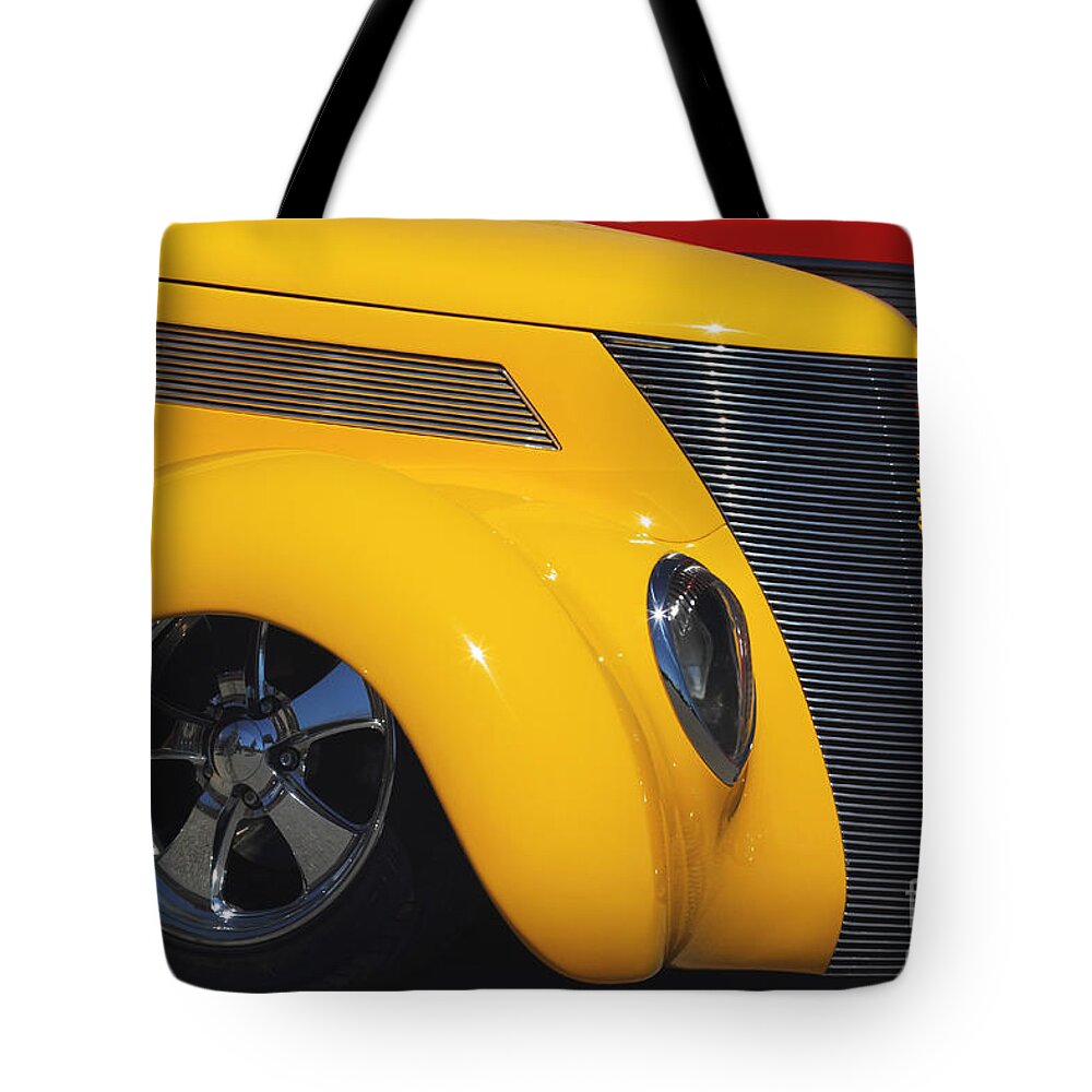 Transportation Tote Bag featuring the photograph Yellow '37 by Dennis Hedberg