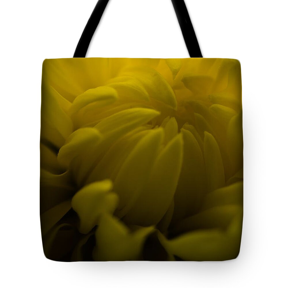 Flower Tote Bag featuring the photograph Yellow Mum by Jim Shackett