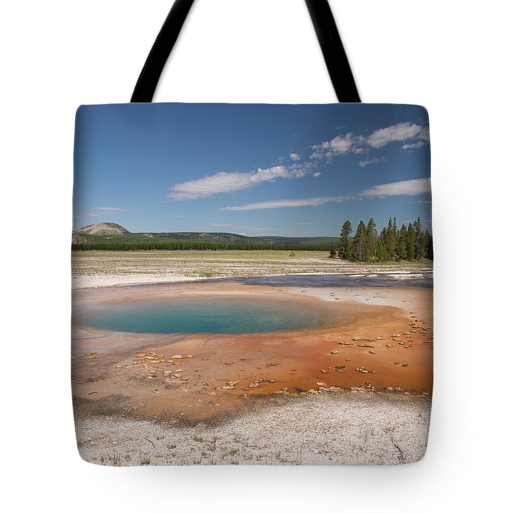 Tranquility Tote Bag featuring the photograph Yellowstone National Parks Mineral Ponds by Gail Shotlander
