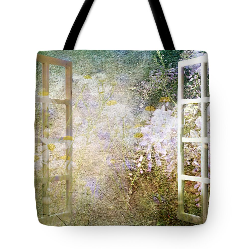 Yesterday Tote Bag featuring the digital art Yesterday Today and Tomorrow by Shanina Conway