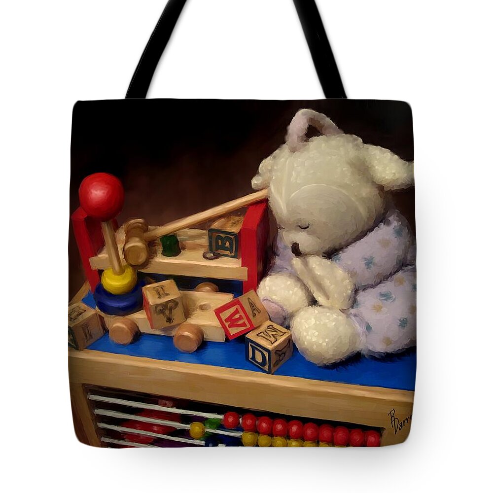 Toys Tote Bag featuring the digital art Yesterday's News by Ric Darrell
