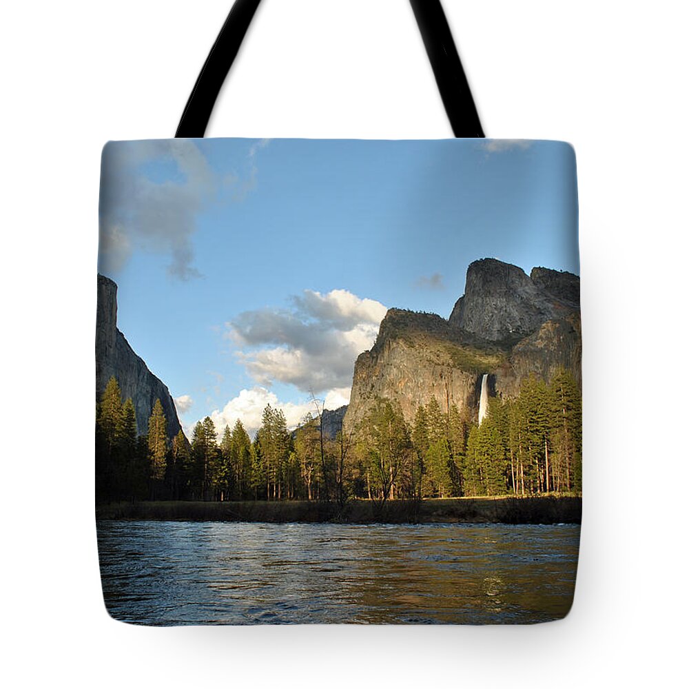 Yosemite National Park Tote Bag featuring the photograph Yosemite National Park Merced River 06 by JustJeffAz Photography
