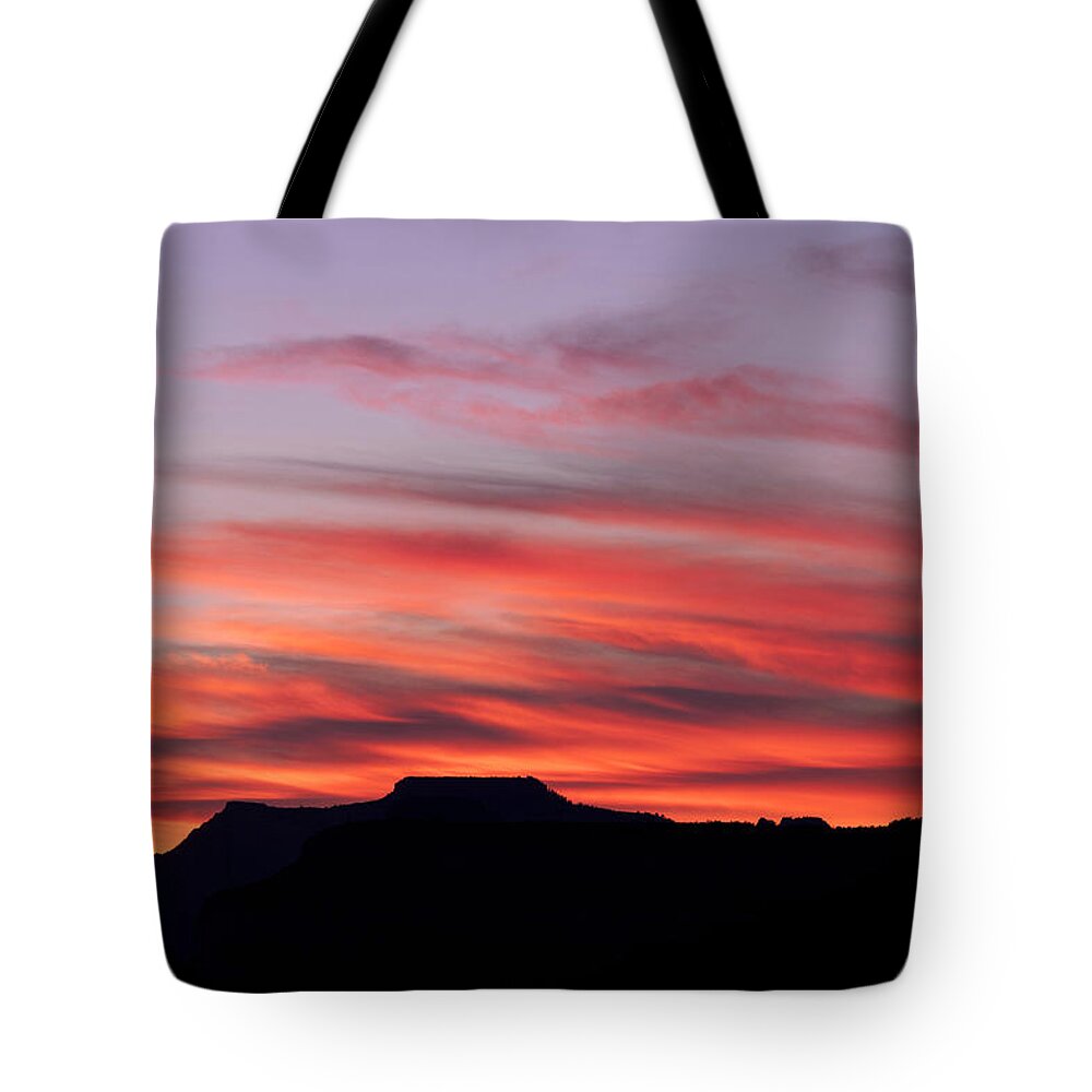 Zion Tote Bag featuring the photograph Zion Sunset 9087 by Jeff Grabert