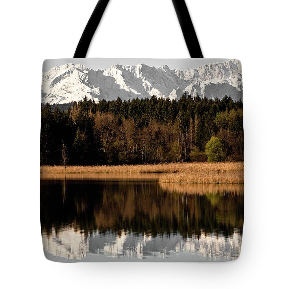 Tranquility Tote Bag featuring the photograph Zugspitze by Michael Fellner