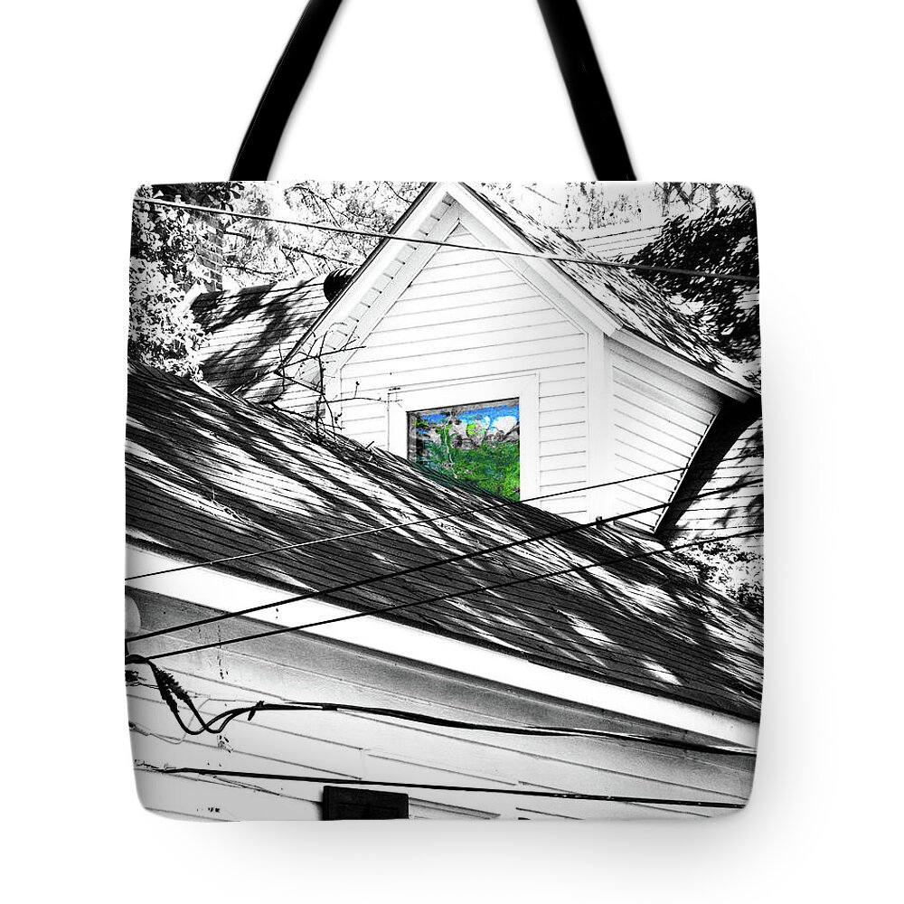 Beauregard Town Tote Bag featuring the digital art Beauregard Attic Baton Rouge by Lizi Beard-Ward