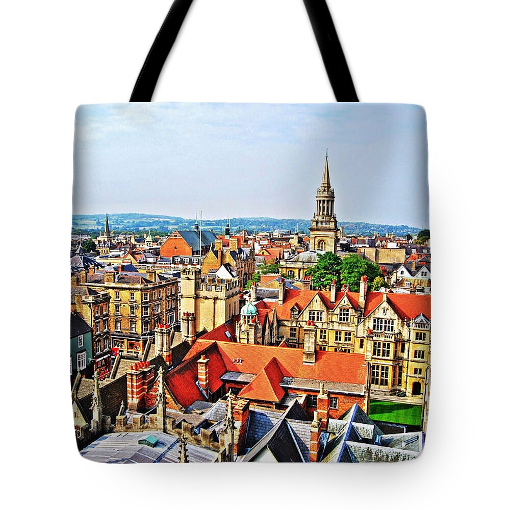 Yhun Suarez Tote Bag featuring the photograph Oxford Cityscape by Yhun Suarez