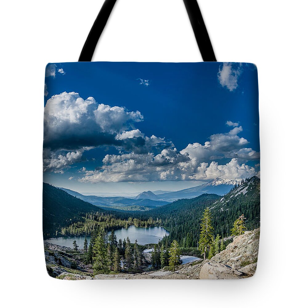 Klamath Mountains Tote Bag featuring the photograph Above Castle Lake #1 by Greg Nyquist