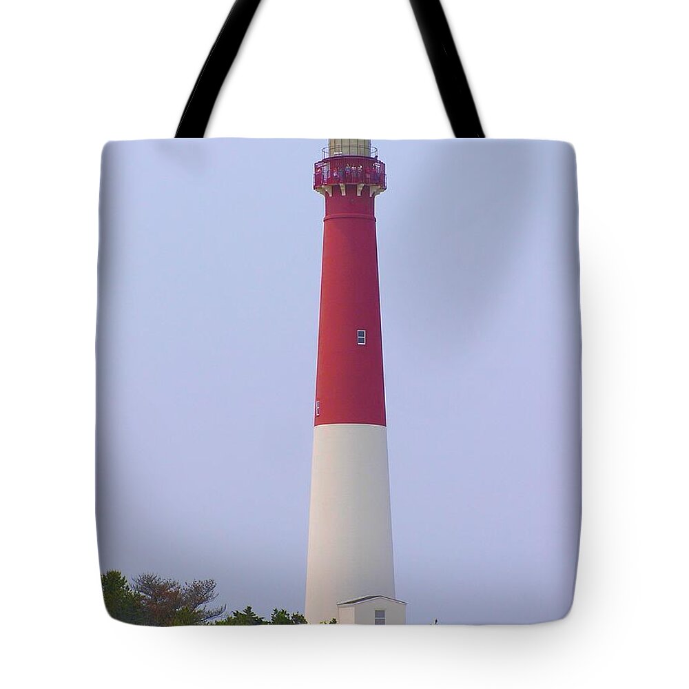 Lighthouse Tote Bag featuring the photograph Barnegat Lighthouse Old Barney Long Beach Island NJ #1 by Sven Migot