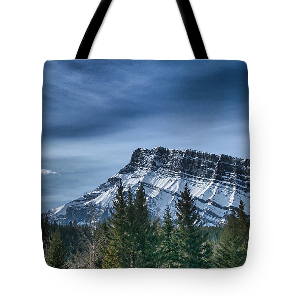 Alberta Tote Bag featuring the photograph Canadian Rockies 12810 #2 by Guy Whiteley