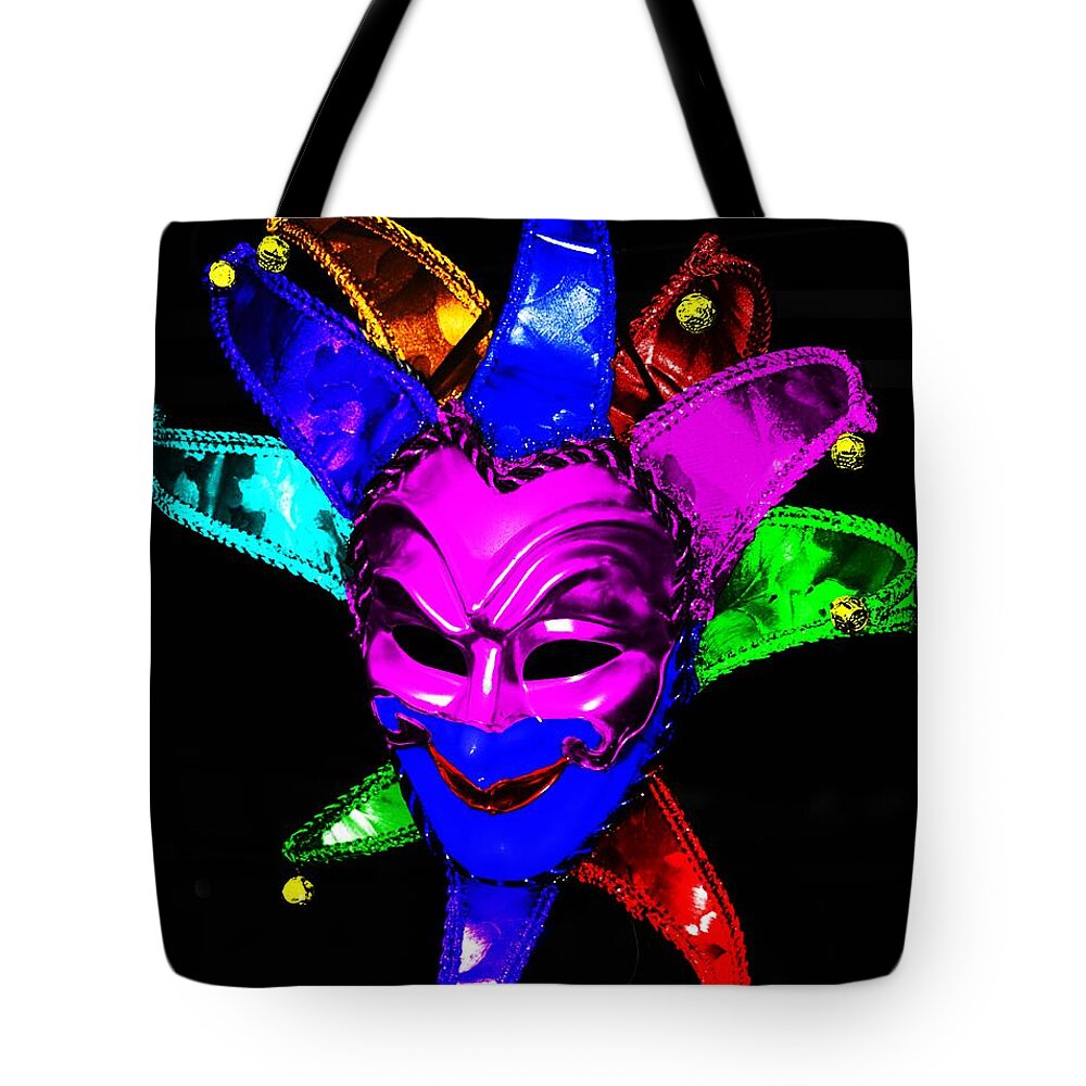Australia Tote Bag featuring the digital art Carnival Mask #1 by Blair Stuart