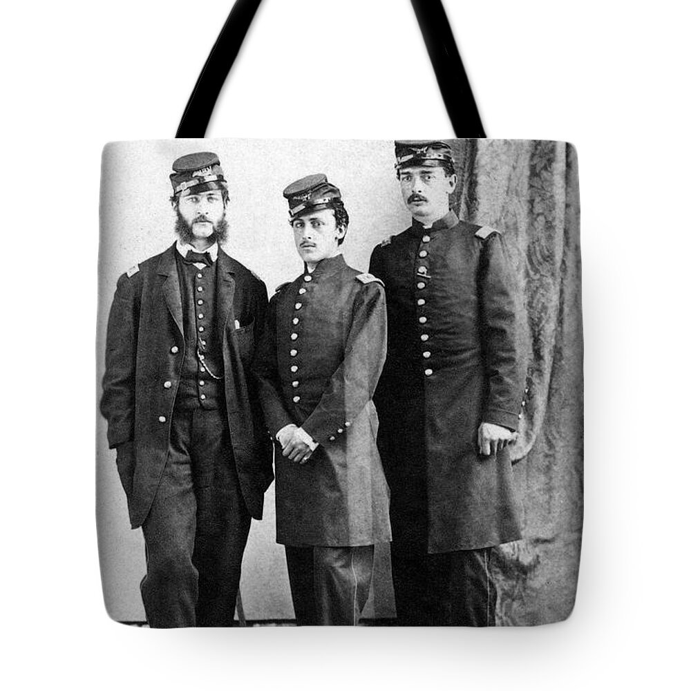 America Tote Bag featuring the photograph Civil War: Union Soldiers #1 by Granger