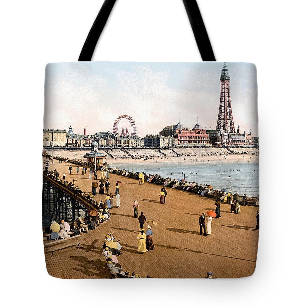 1900 Tote Bag featuring the photograph ENGLAND: BLACKPOOL, c1900 #1 by Granger