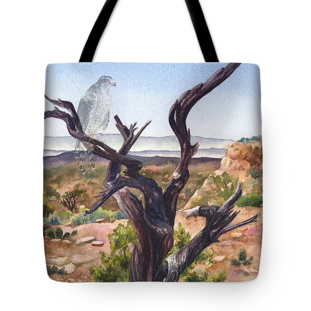 Tree Painting Tote Bag featuring the painting Eternal Vigil II by Anne Gifford