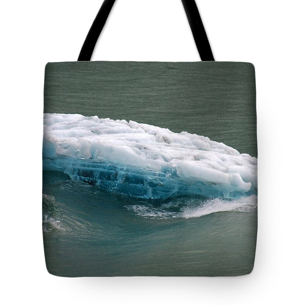 Ice Tote Bag featuring the photograph Glacier by Marilyn Wilson