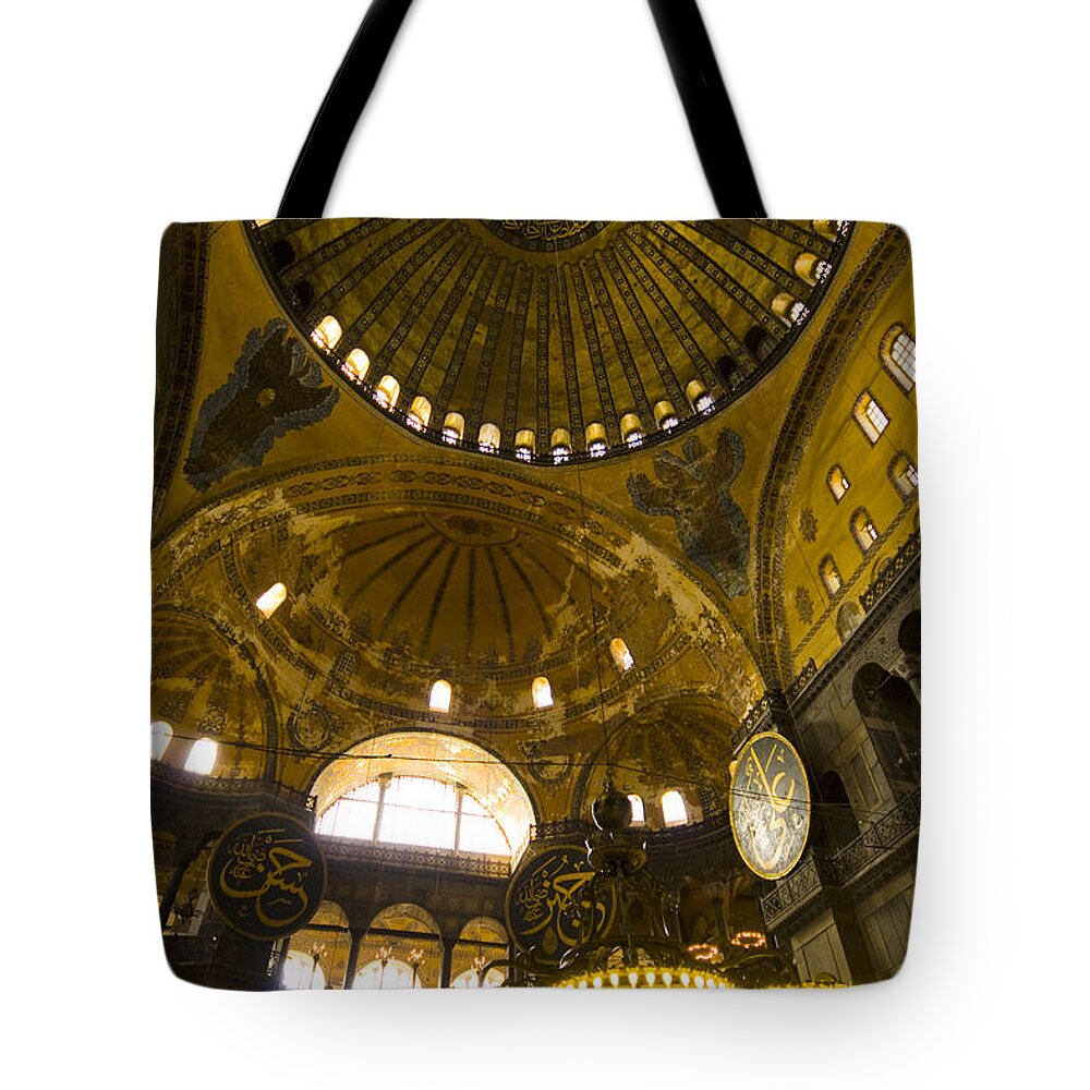 Istanbul Tote Bag featuring the photograph Hagia Sofia #1 by Leslie Leda