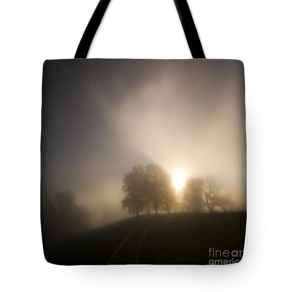 Mist Tote Bag featuring the photograph In the clouds #1 by Ang El