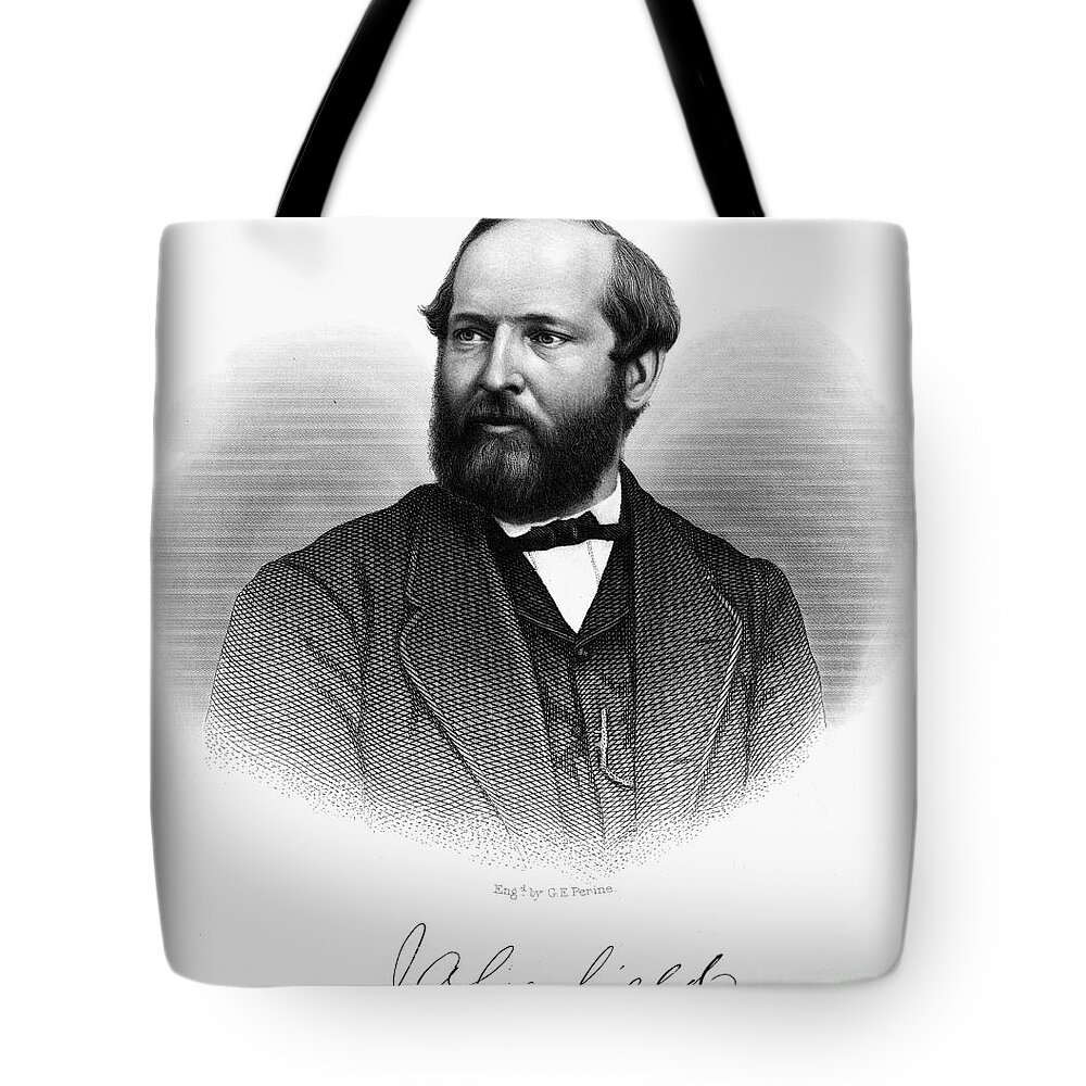 1870s Tote Bag featuring the photograph James A. Garfield (1831-1881) #1 by Granger