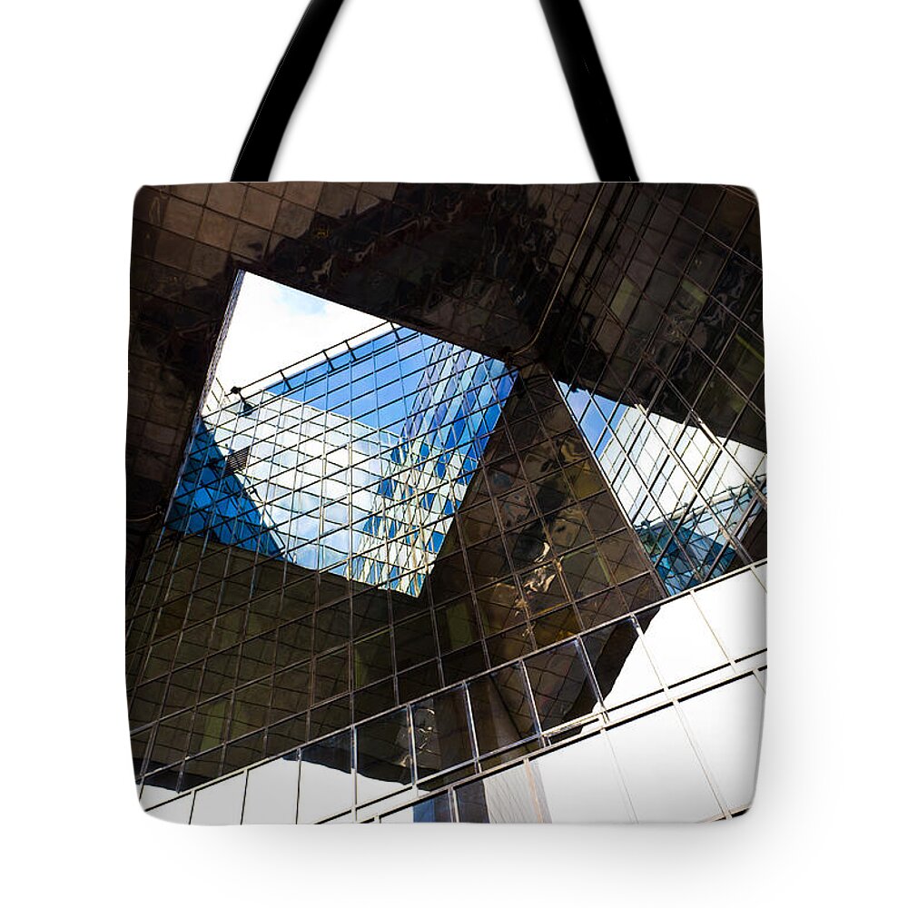 Abstract Tote Bag featuring the photograph London Southbank Abstract #1 by David Pyatt
