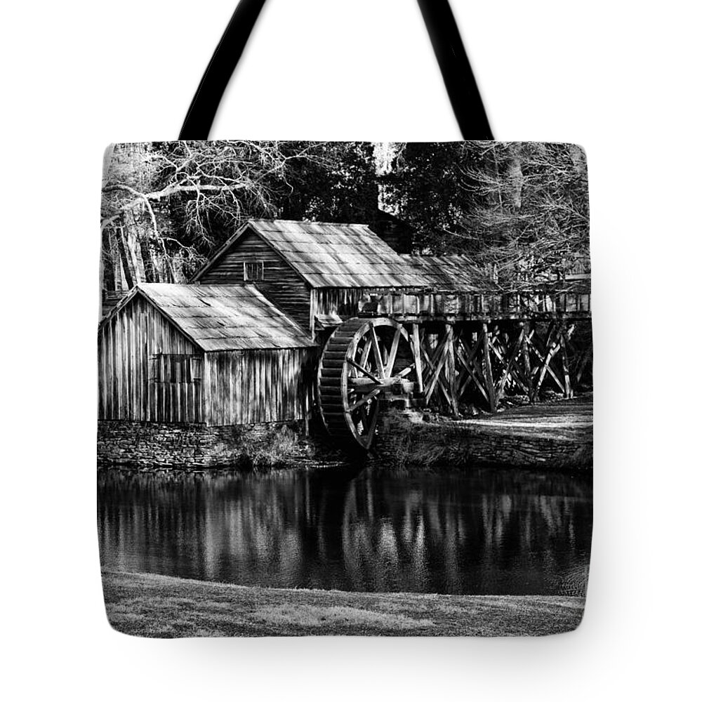 Mabry Mill Tote Bag featuring the photograph Mabry Mill #1 by Carrie Cranwill