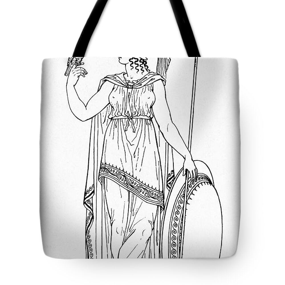 Medical Tote Bag featuring the photograph Minerva, Roman Goddess Of Medicine #1 by Photo Researchers
