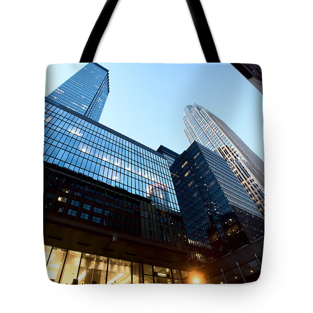 Minneapolis Tote Bag featuring the digital art Minneapolis City Photo #1 by Mark Duffy