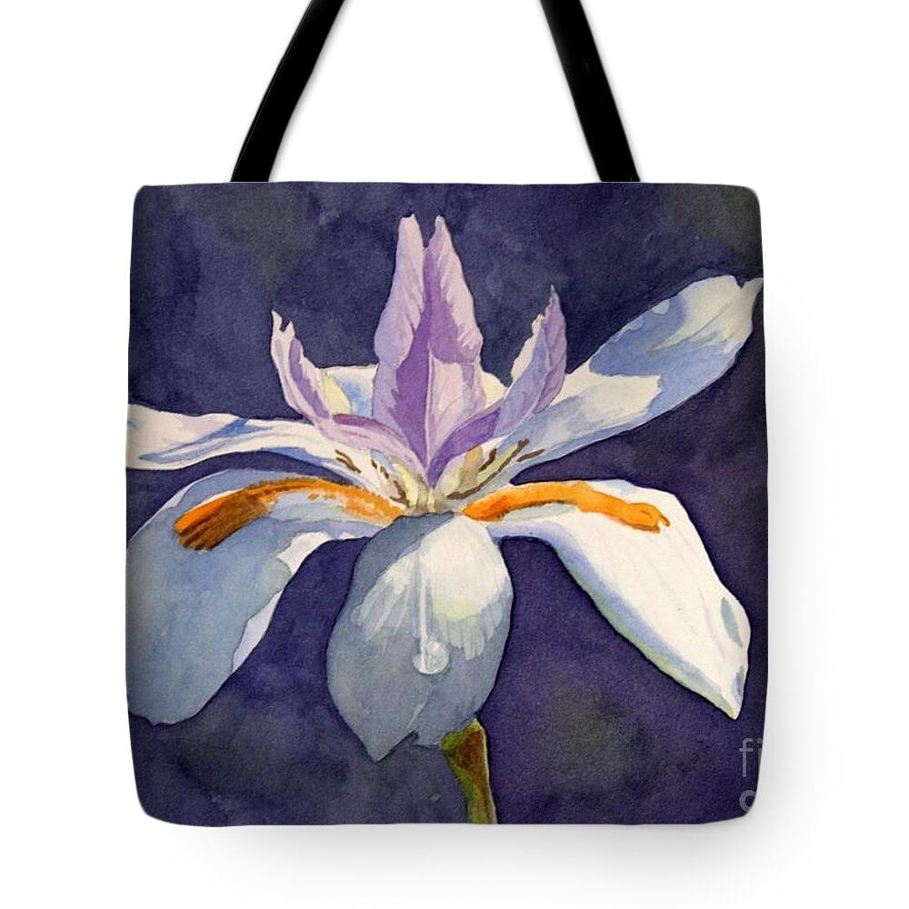 Flowers Tote Bag featuring the photograph Native Iris by Jan Lawnikanis