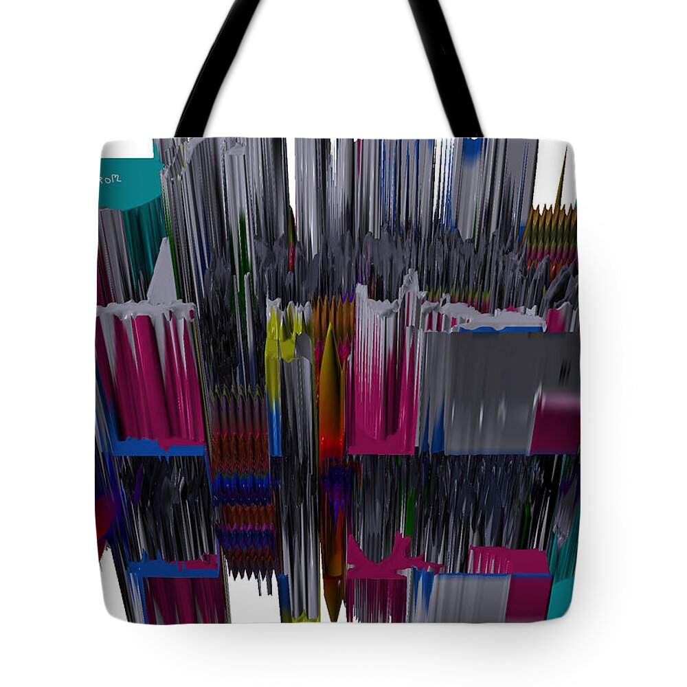 New York City Tote Bag featuring the photograph New York City In Space #1 by Robert Margetts