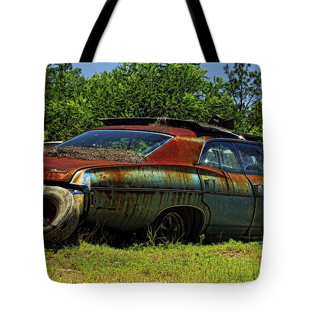 Car Tote Bag featuring the photograph Old Car #2 by Susan Cliett