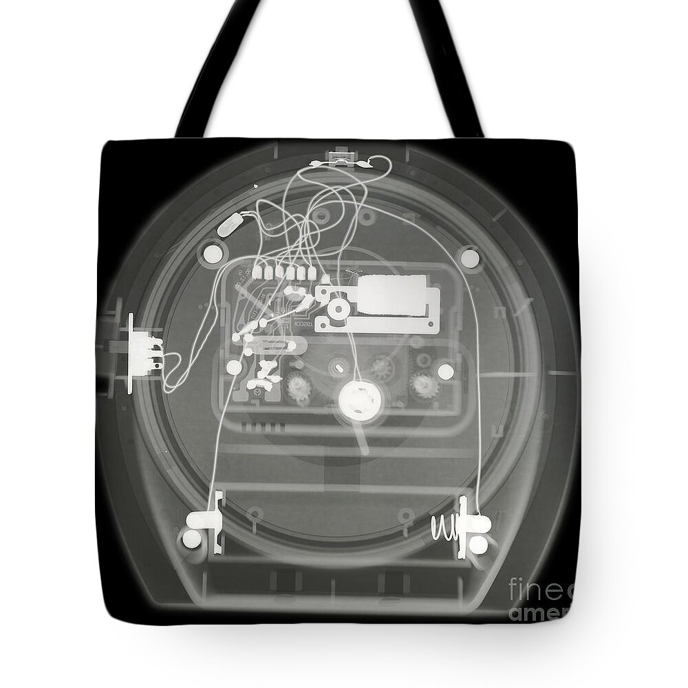Science Tote Bag featuring the photograph Portable Clock #1 by Ted Kinsman