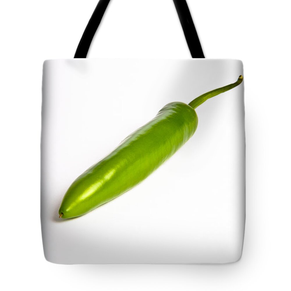 Arranged Tote Bag featuring the photograph Serrano Pepper #1 by Photo Researchers, Inc.