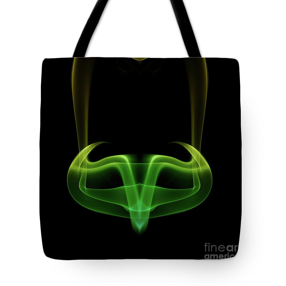 Abstract Tote Bag featuring the photograph smoke XX #2 by Joerg Lingnau