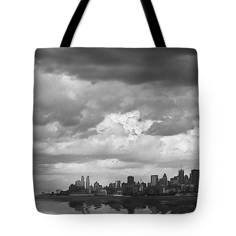 Manhatten Tote Bag featuring the photograph Storms A'Comin' #1 by Maggie Magee Molino