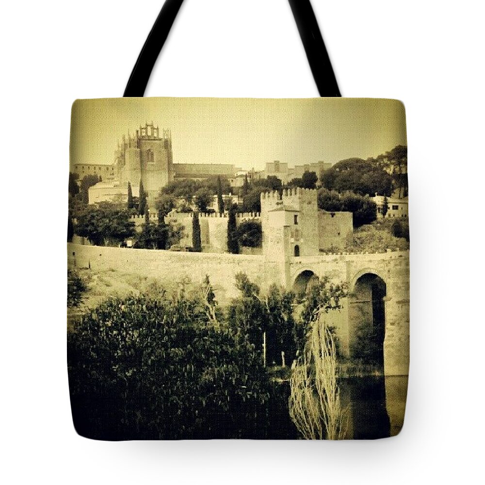 Toledo Tote Bag featuring the photograph Toledo. Puente de San Martin. #1 by Javier Moreno 