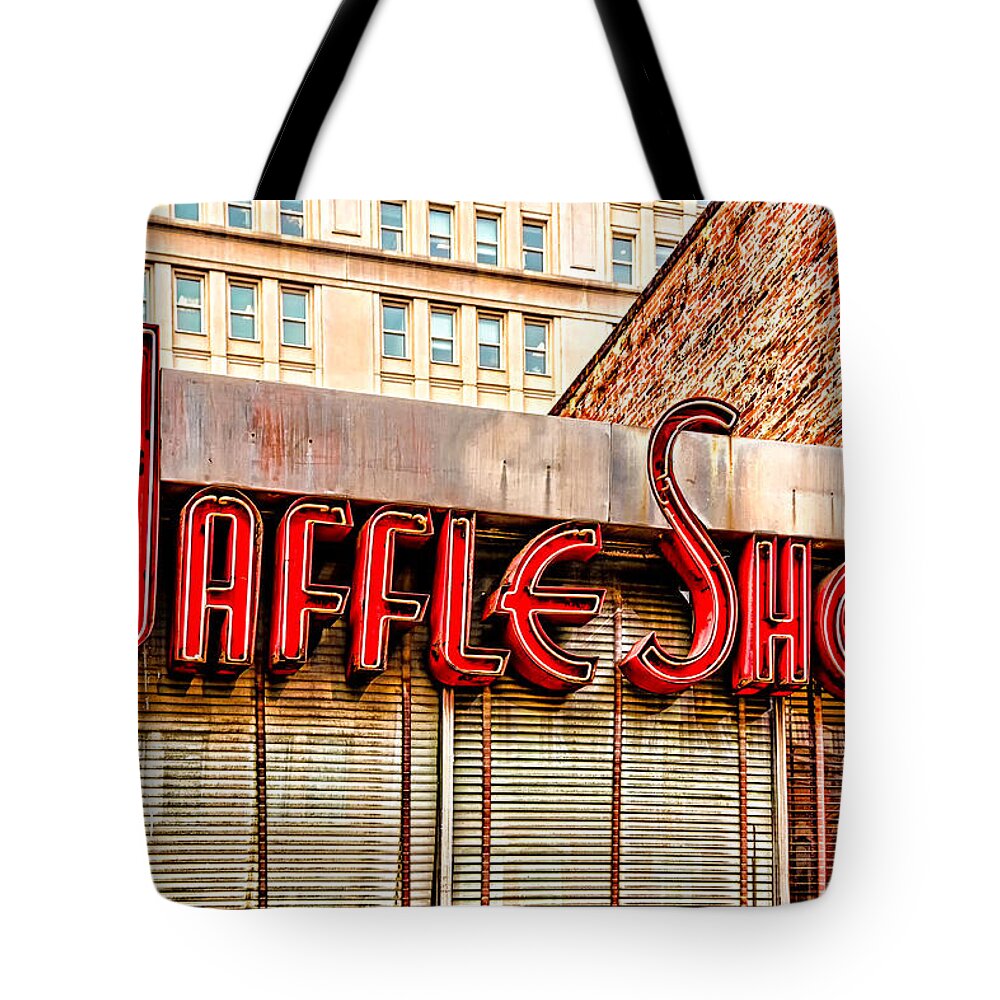 Shop Tote Bag featuring the photograph Waffle Shop #1 by Christopher Holmes