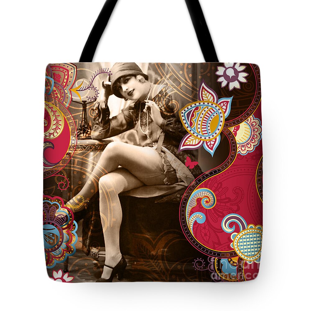 Erotic Tote Bag featuring the photograph Nostalgic Seduction Goddess #31 by Chris Andruskiewicz