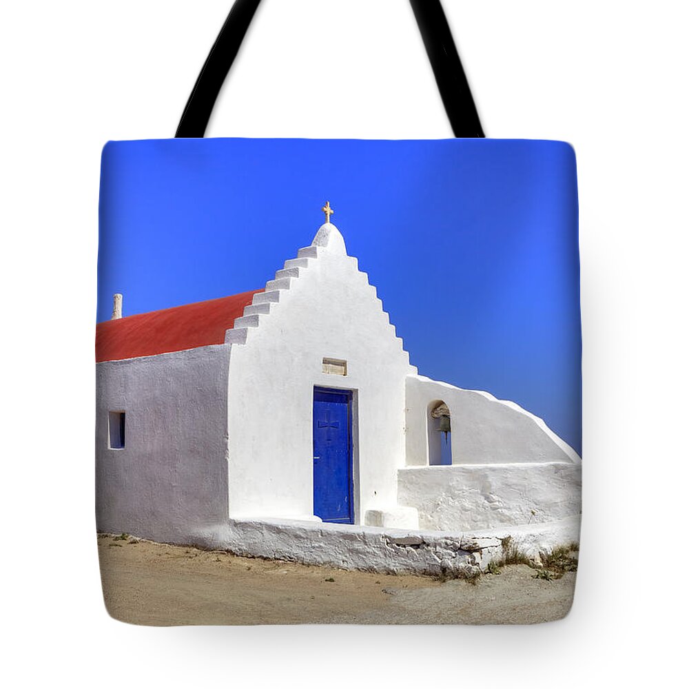 Ano Mera Tote Bag featuring the photograph Mykonos #14 by Joana Kruse