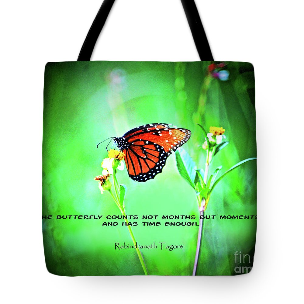  Tote Bag featuring the photograph 14- The Butterfly by Joseph Keane