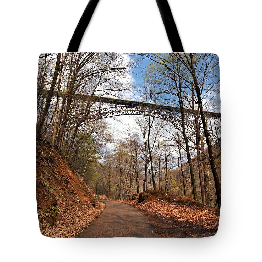 New River Gorge Bridge Tote Bag featuring the photograph New River Gorge Bridge #12 by Mary Almond