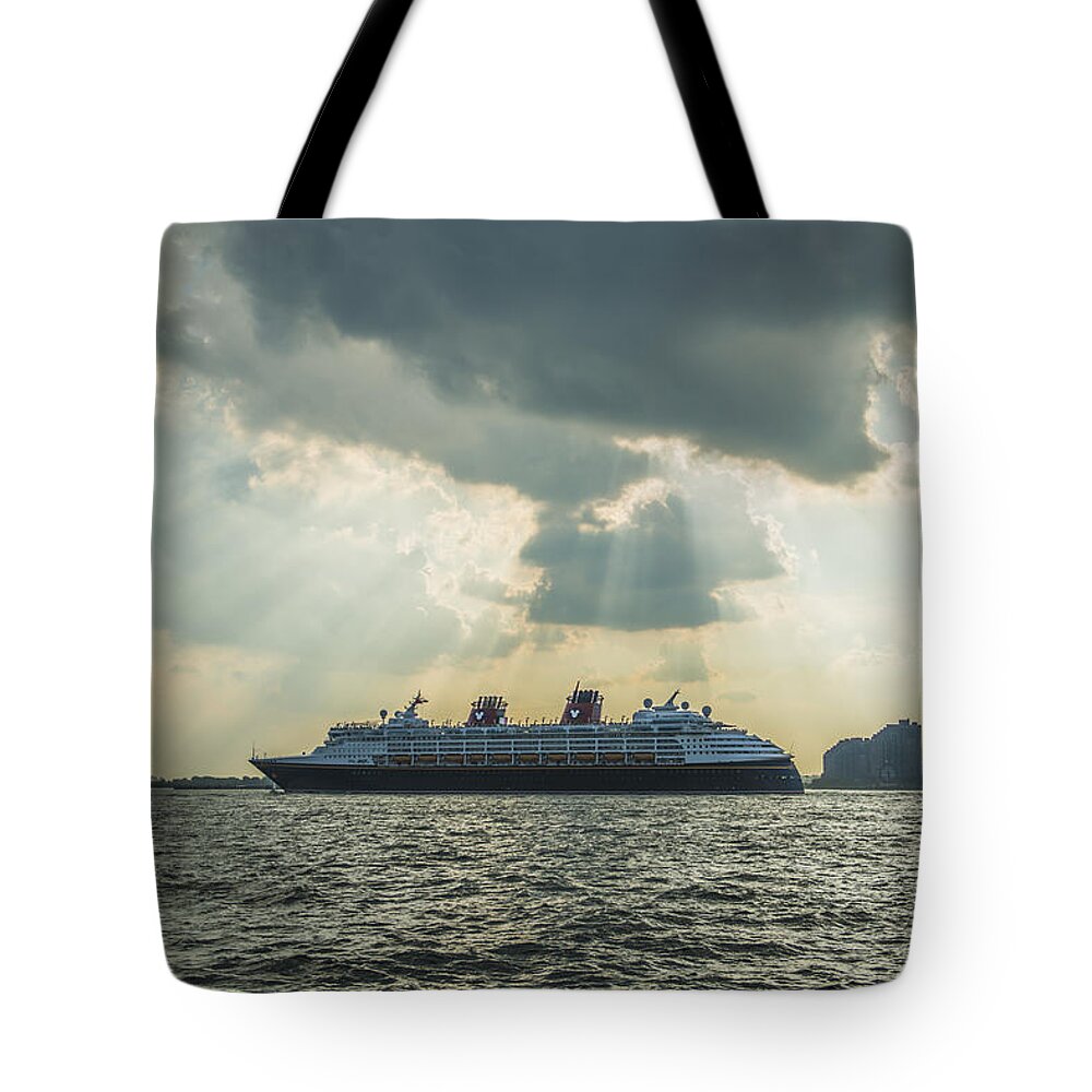 Battery Park City Tote Bag featuring the photograph View from Battery Park City #18 by Theodore Jones