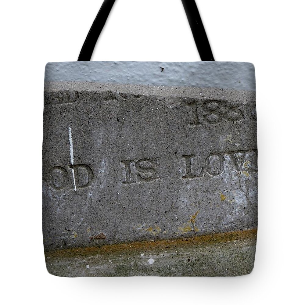  Tote Bag featuring the photograph 1886 God Is Love Stone by Michele Nelson
