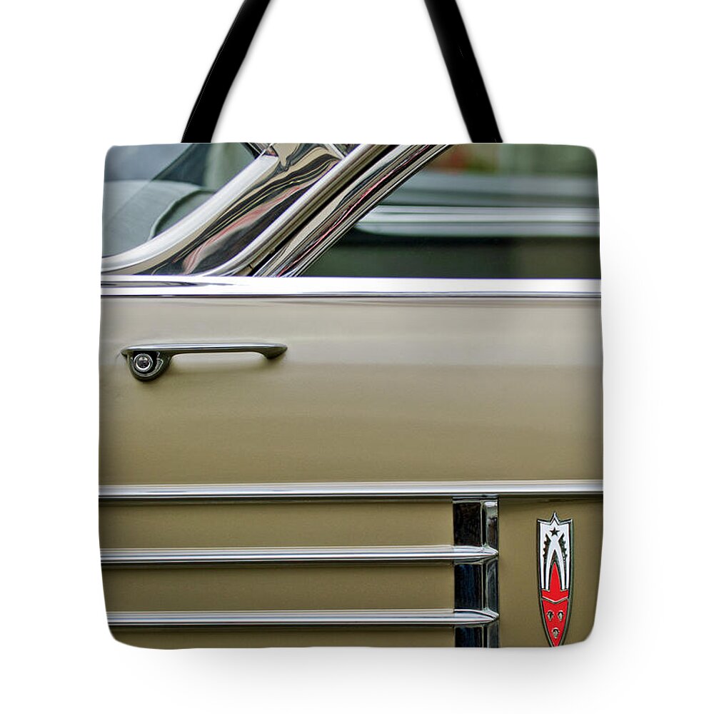 1958 Oldsmobile Tote Bag featuring the photograph 1958 Oldsmobile by Jill Reger