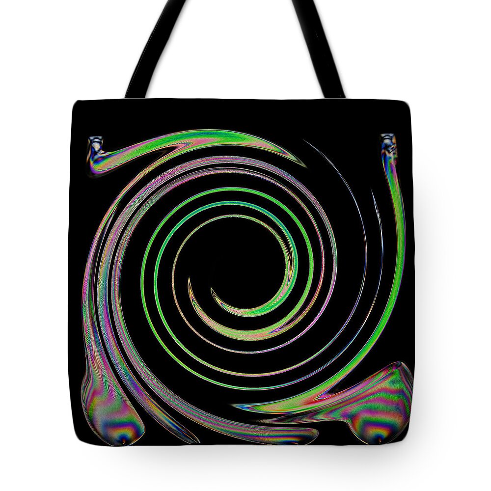 Abstract Tote Bag featuring the photograph Electric Cutlery #2 by Steve Purnell
