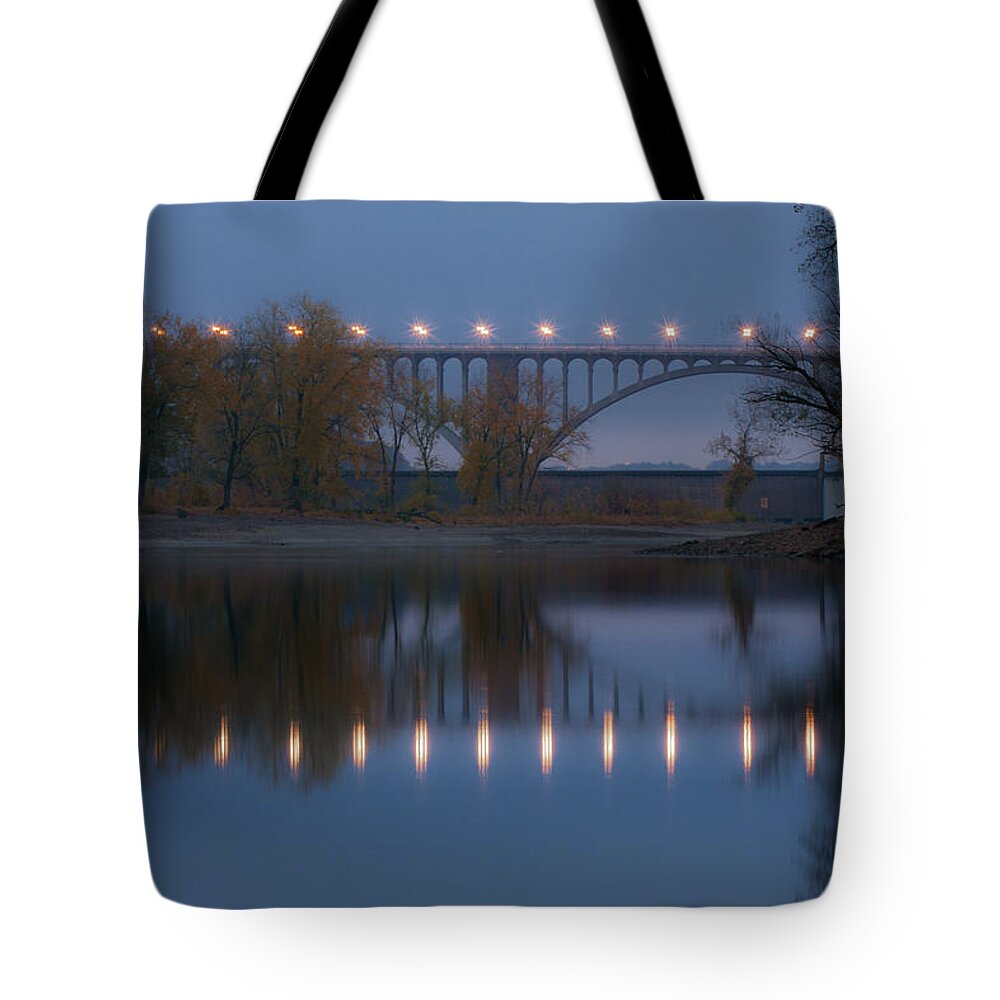 Bridge Tote Bag featuring the photograph Ford Parkway Bridge #2 by Tom Gort