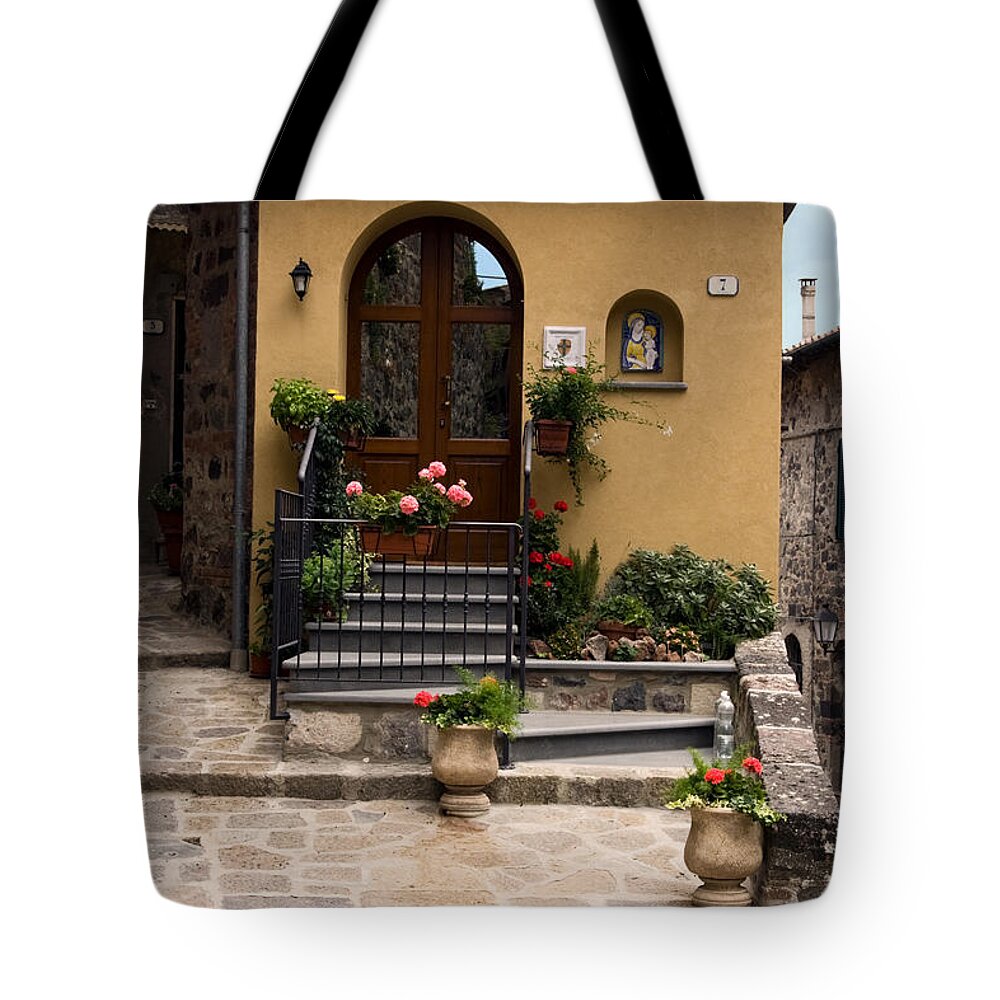 House Entrance Tote Bag featuring the photograph Many Thanks #2 by Sally Weigand