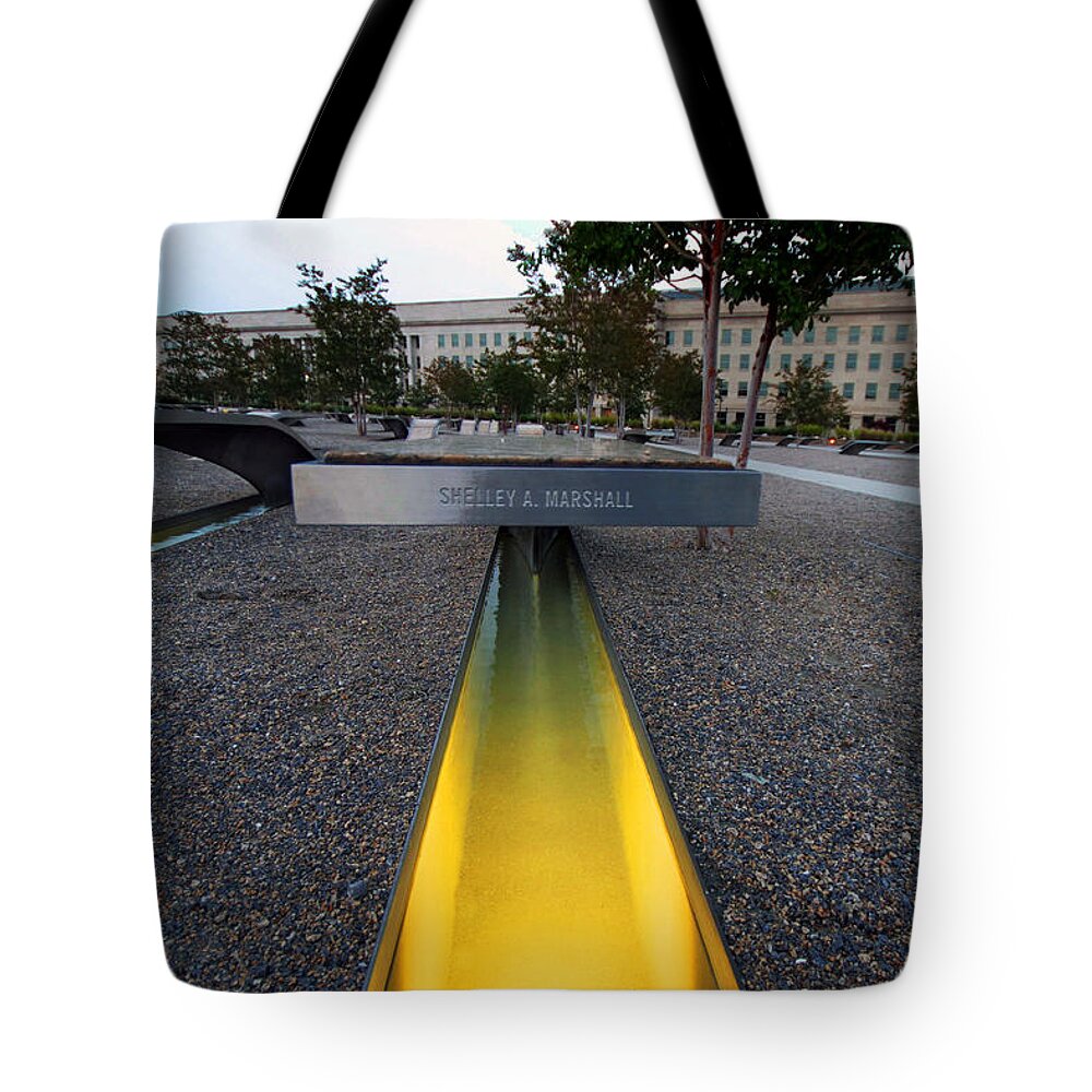 Shelley Marshall Tote Bag featuring the photograph Never Forget #2 by Mitch Cat