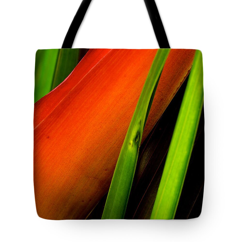 Flowers Tote Bag featuring the photograph Photograph of a Parrot Flower Heliconia #2 by Perla Copernik
