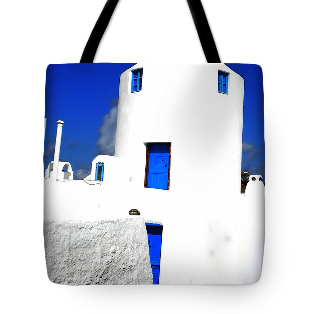 Colette Tote Bag featuring the photograph Santorini Beauty Greece by Colette V Hera Guggenheim