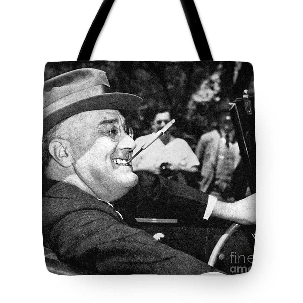 1936 Tote Bag featuring the photograph Franklin Delano Roosevelt #20 by Granger